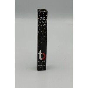 Tori Belle 24K Gold Flake Lip Gloss 0.14oz Vegan Cruelty Free NIB